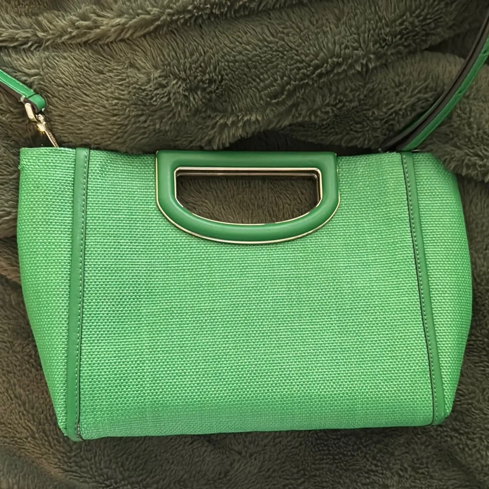 Kate Spade Green Leather Crossbody Bag with Adjustable Strap - Picture 3 of 4